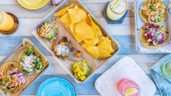 Vibrant Food Table Spread